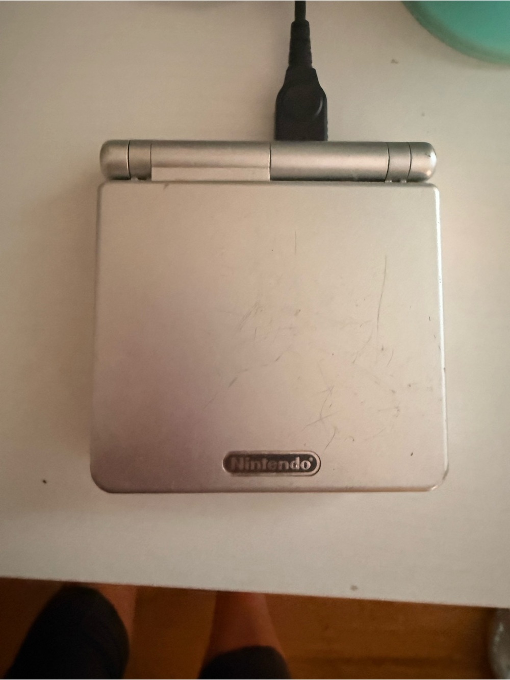 Nintendo Game Boy Advance SP - Silver Handheld Console and 2 games - Picture 2 of 11